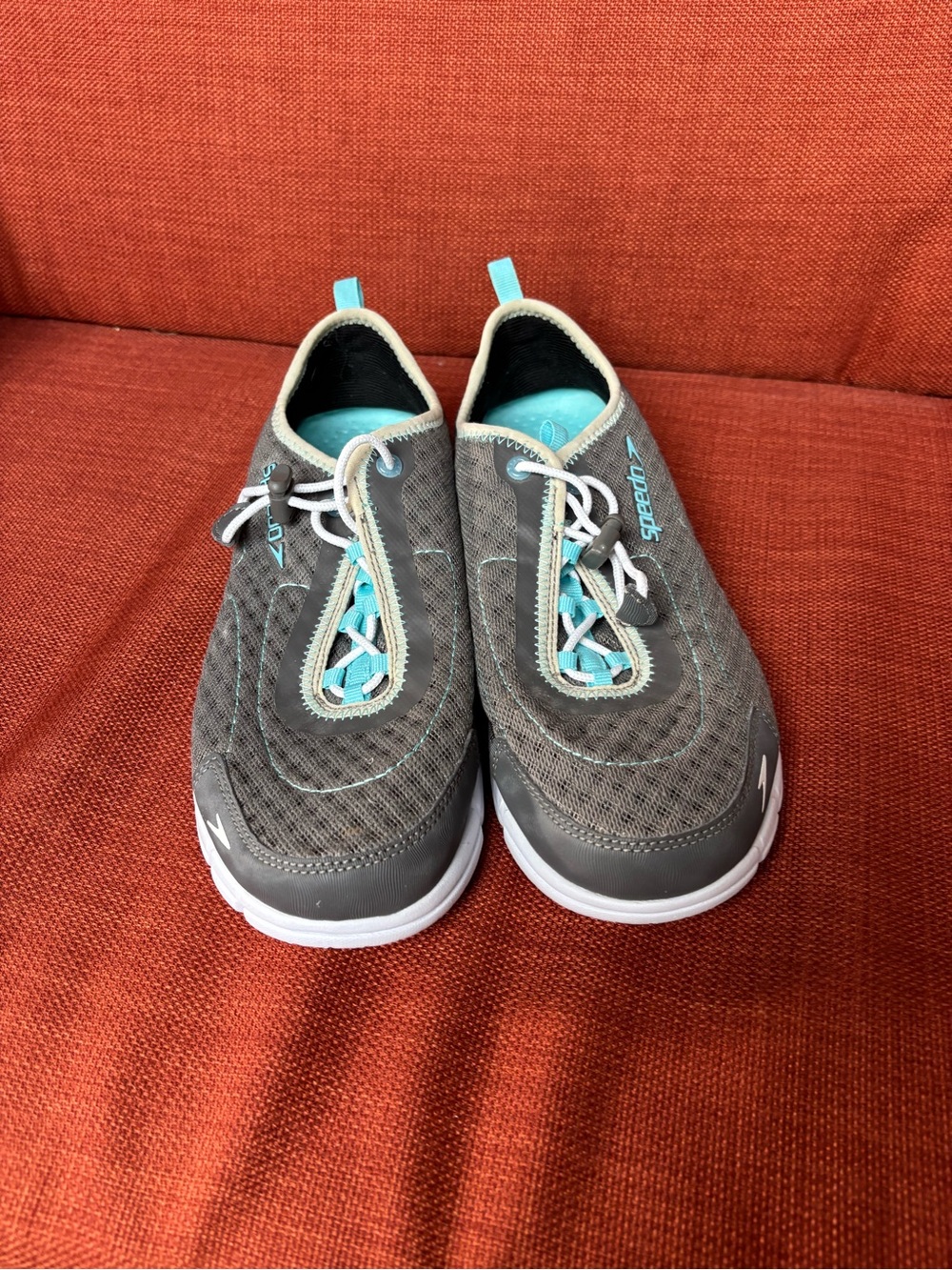 Speedo Grey and Teal Slip-on swim shoes - size 9